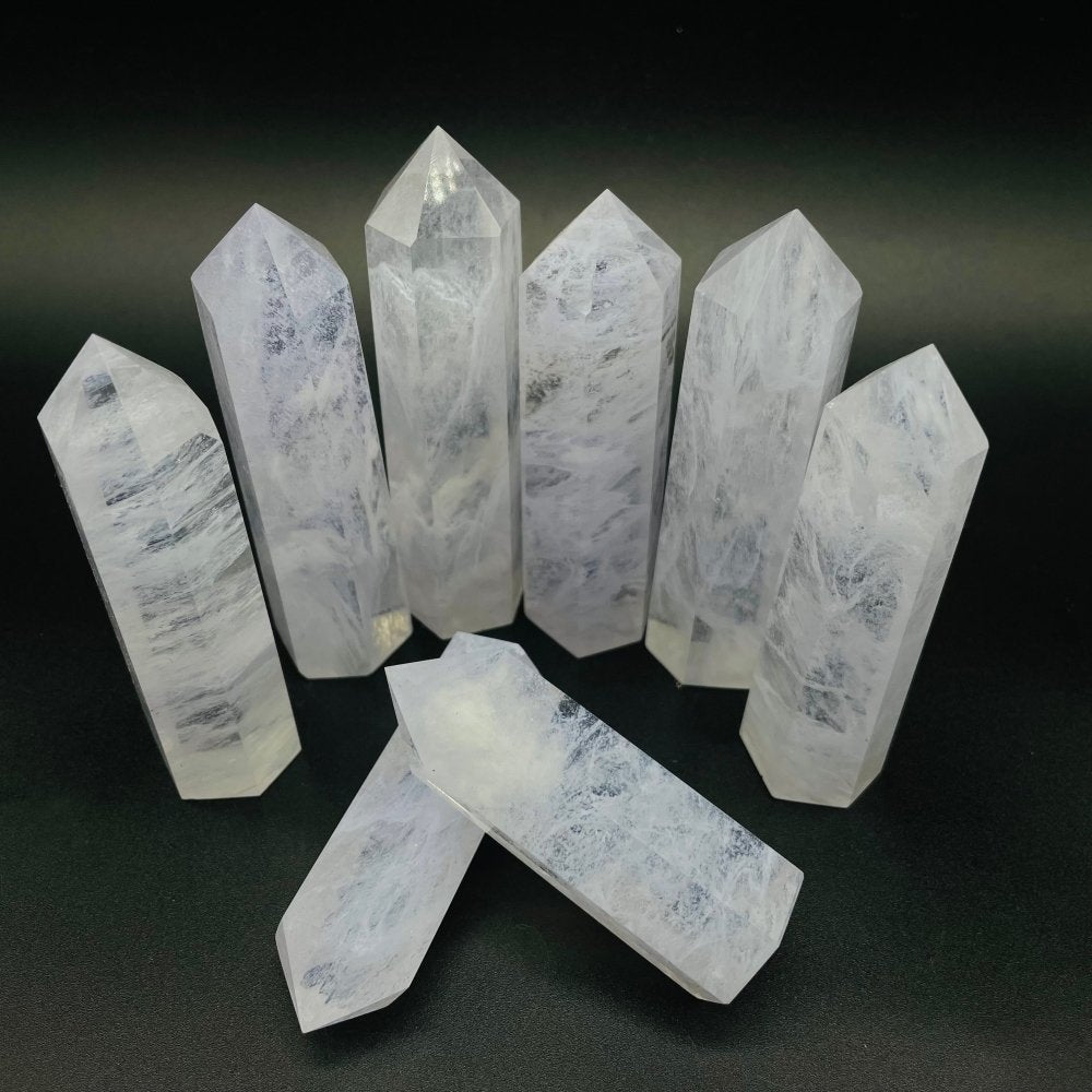 White Smelting Stone Quartz Tower Points Wholesale -Wholesale Crystals
