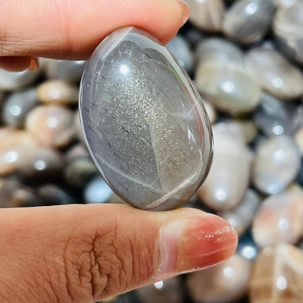 Black Rainbow Sun Stone With Hematite Tumbled Wholesale -Wholesale Crystals