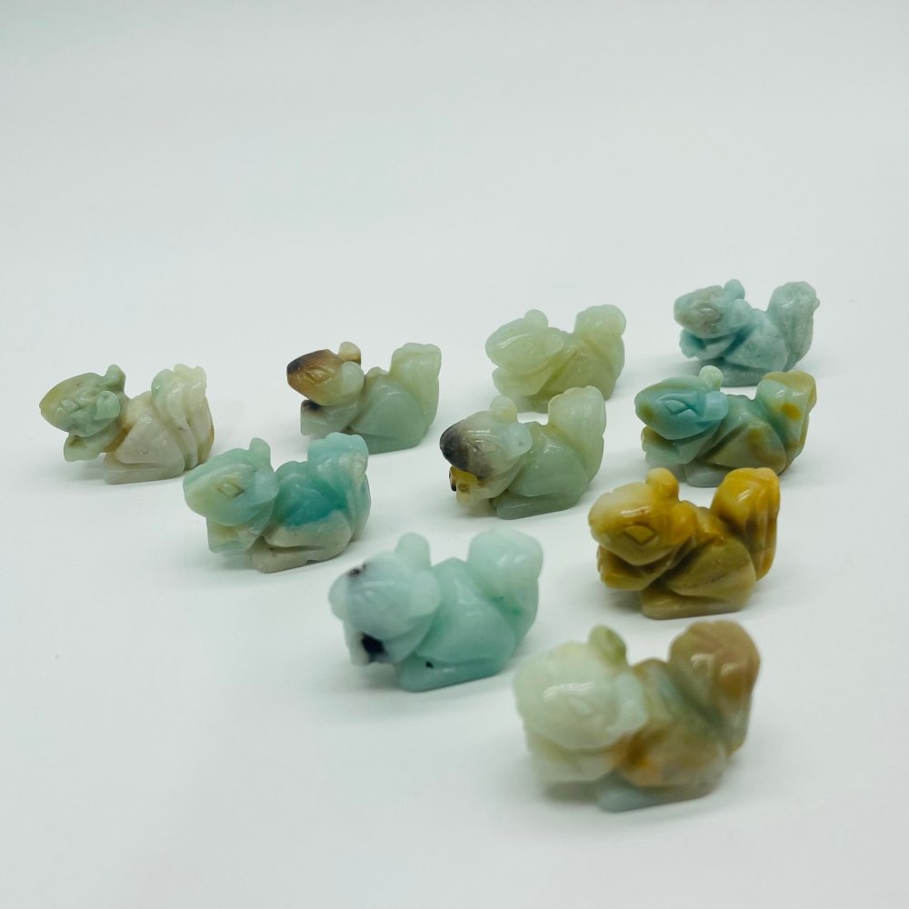 Caribbean Calcite Squirrel Carving Animal Wholesale -Wholesale Crystals
