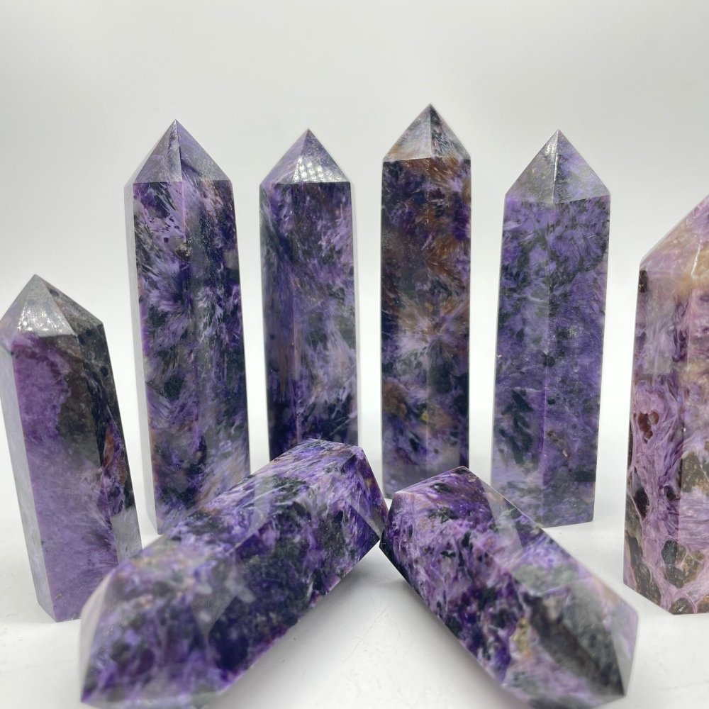 Charoite Tower Points Wholesale -Wholesale Crystals