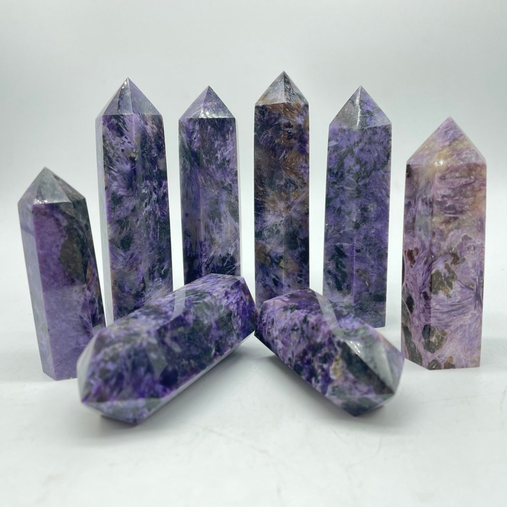 Charoite Tower Points Wholesale -Wholesale Crystals