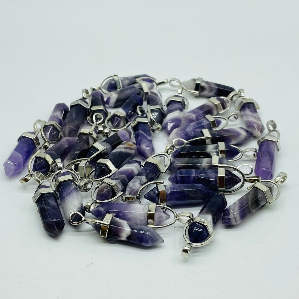 Chevron Amethyst Double Point Pendant Wholesale -Wholesale Crystals