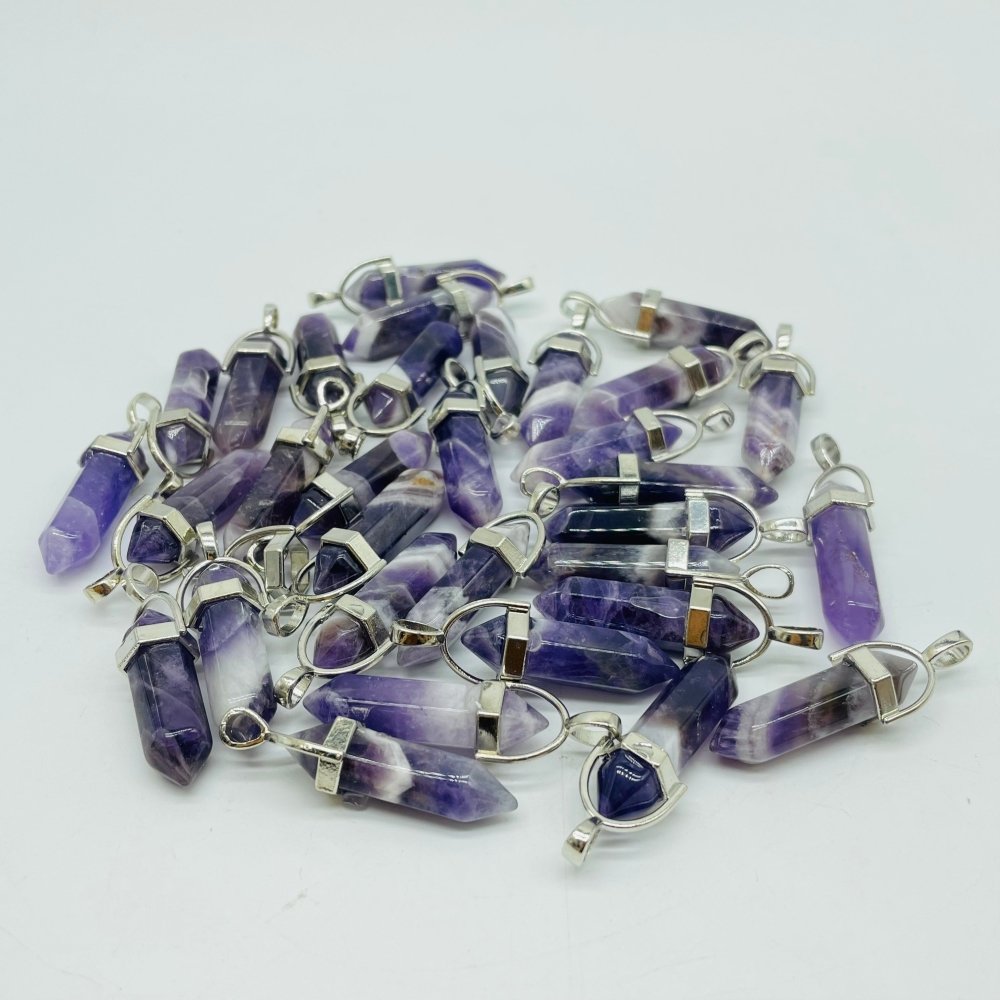 Chevron Amethyst Double Point Pendant Wholesale -Wholesale Crystals