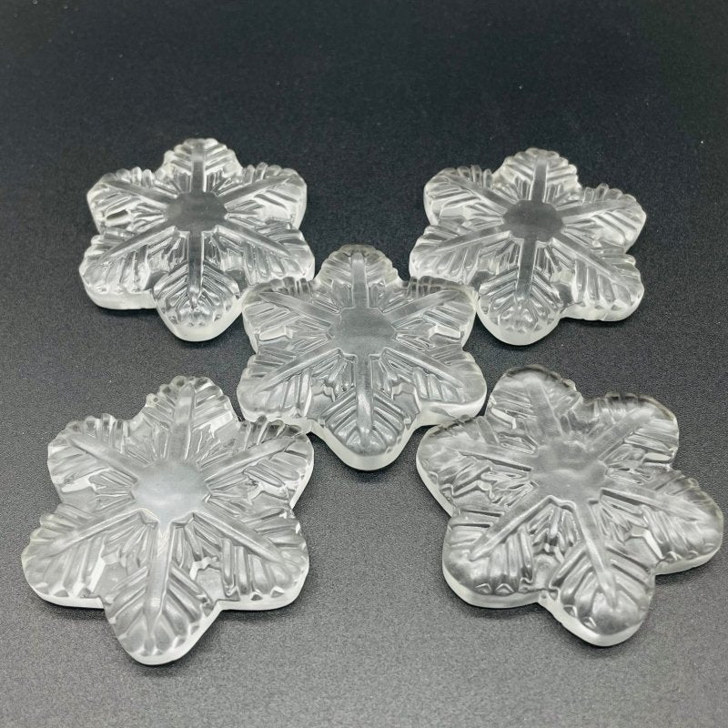 Clear Smelting Quartz Snowflake Carving Wholesale - Wholesale Crystals