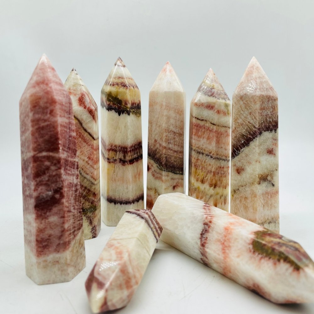 Dali Jasper Quartz Point Crystal Tower 2-3.6in Wholesale -Wholesale Crystals