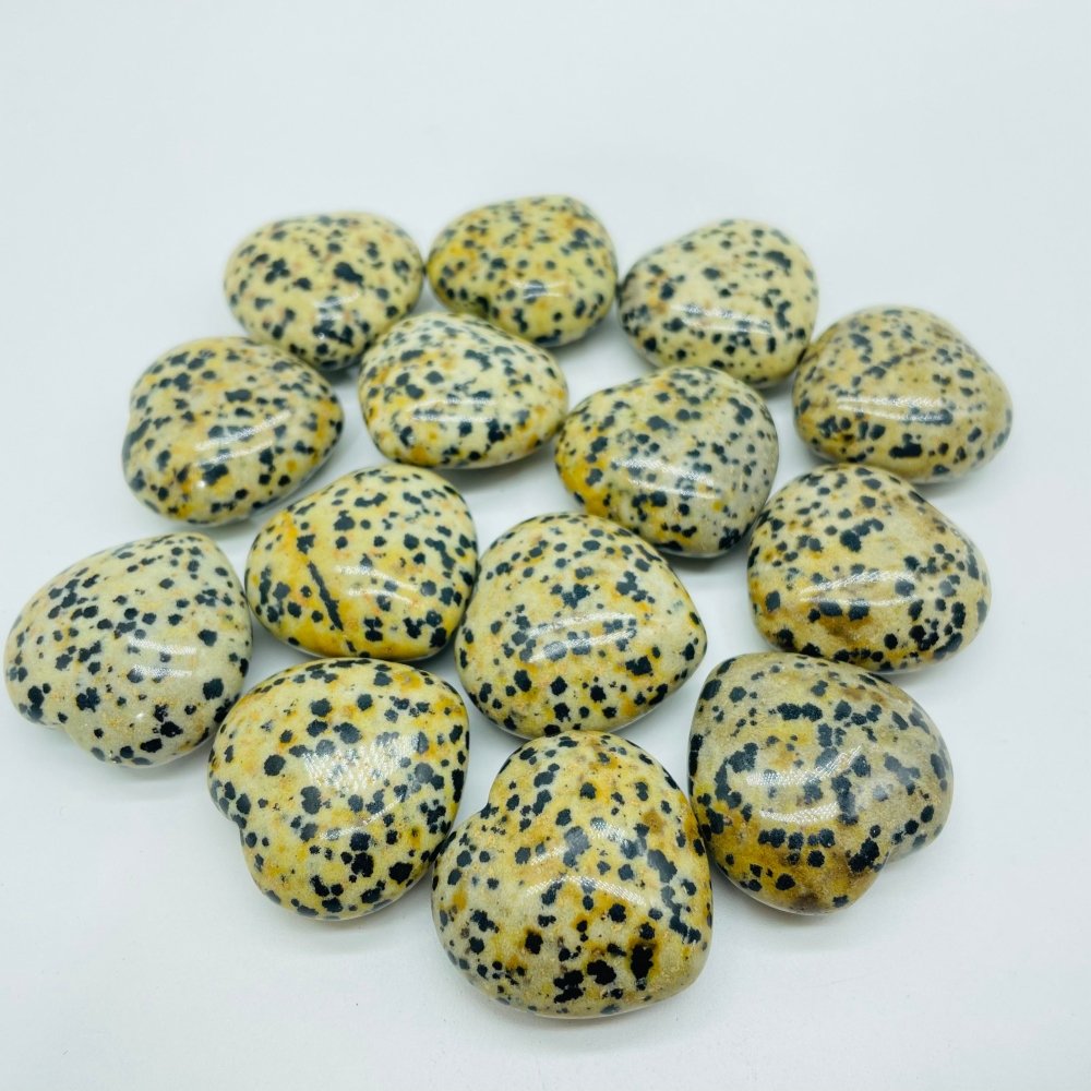 Dalmatian Heart Stone 1.1in(3cm) Wholesale -Wholesale Crystals