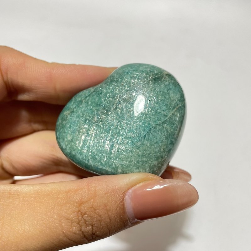 Deep Blue Amazonite Heart Wholesale -Wholesale Crystals