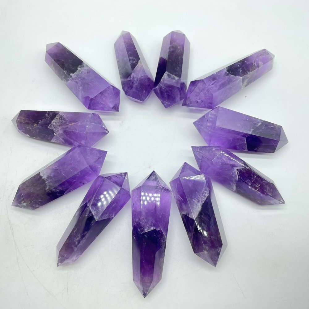 Double Points Amethyst Phantom Mountain Tower Points Wholesale -Wholesale Crystals