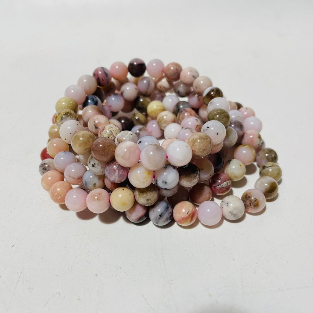 Gold Blue Tiger Eye Pink Opal Bracelet Wholesale -Wholesale Crystals