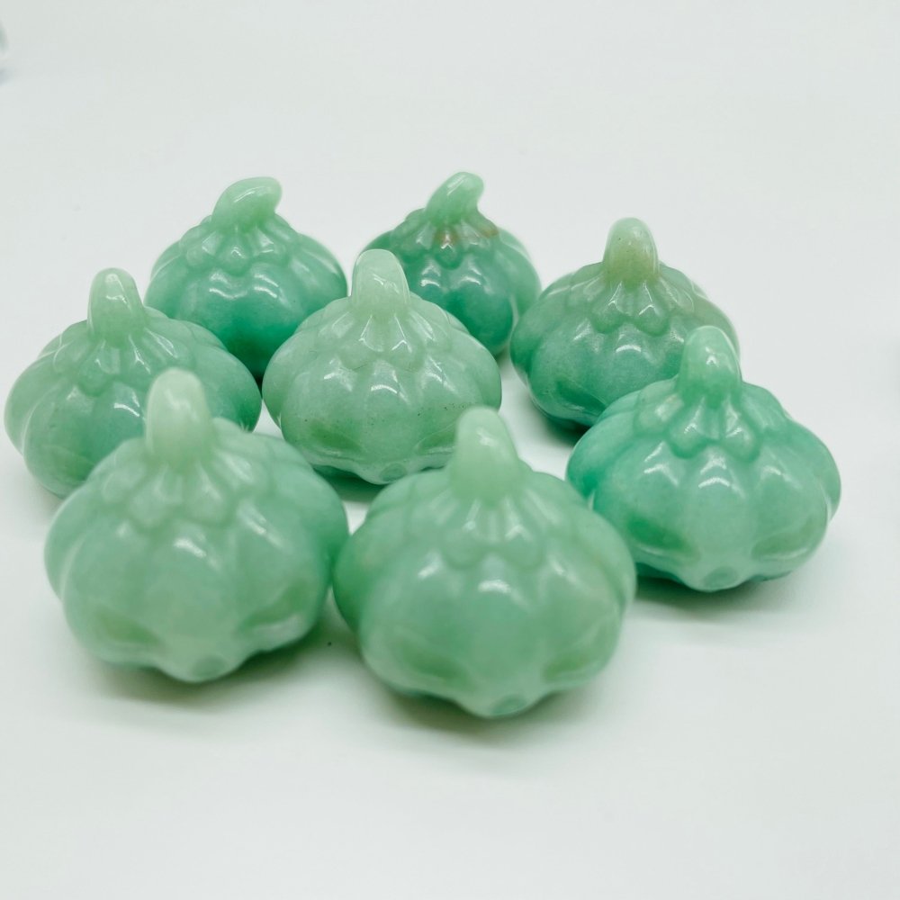 Green Aventurine & Howlite Halloween Pumpkin Carving Wholesale -Wholesale Crystals