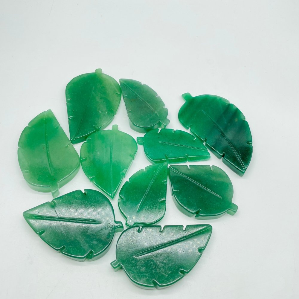 Green Aventurine Tree Leaf Carving Wholesale -Wholesale Crystals