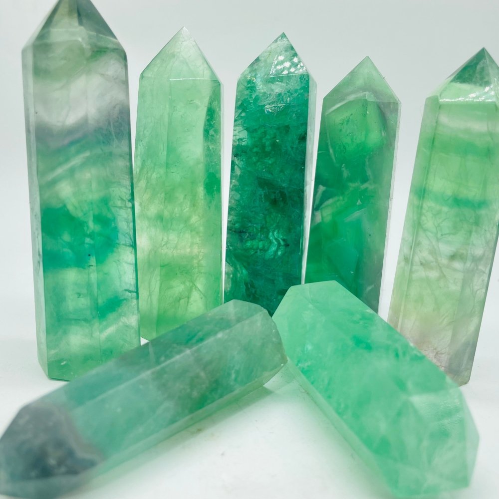 Green Fluorite Point Wholesale -Wholesale Crystals