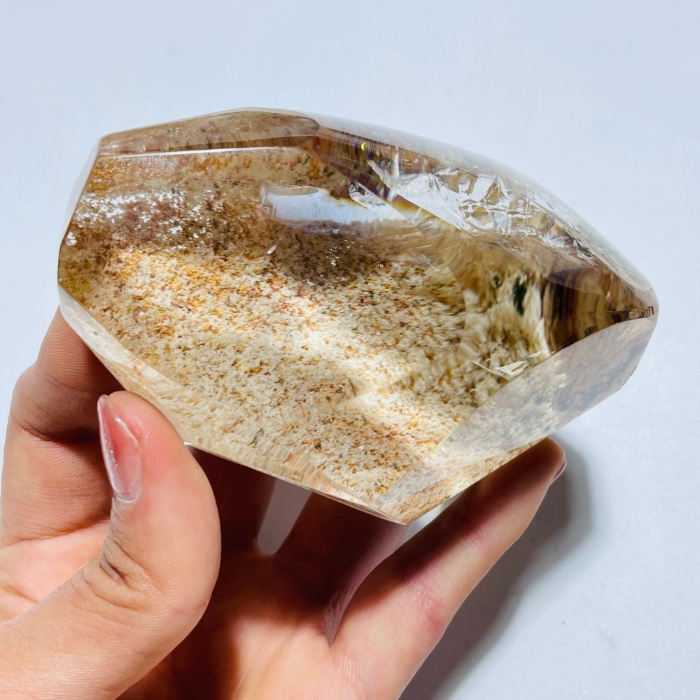 High Grade Orange Garden Quartz Lodolite With Rainbow -Wholesale Crystals