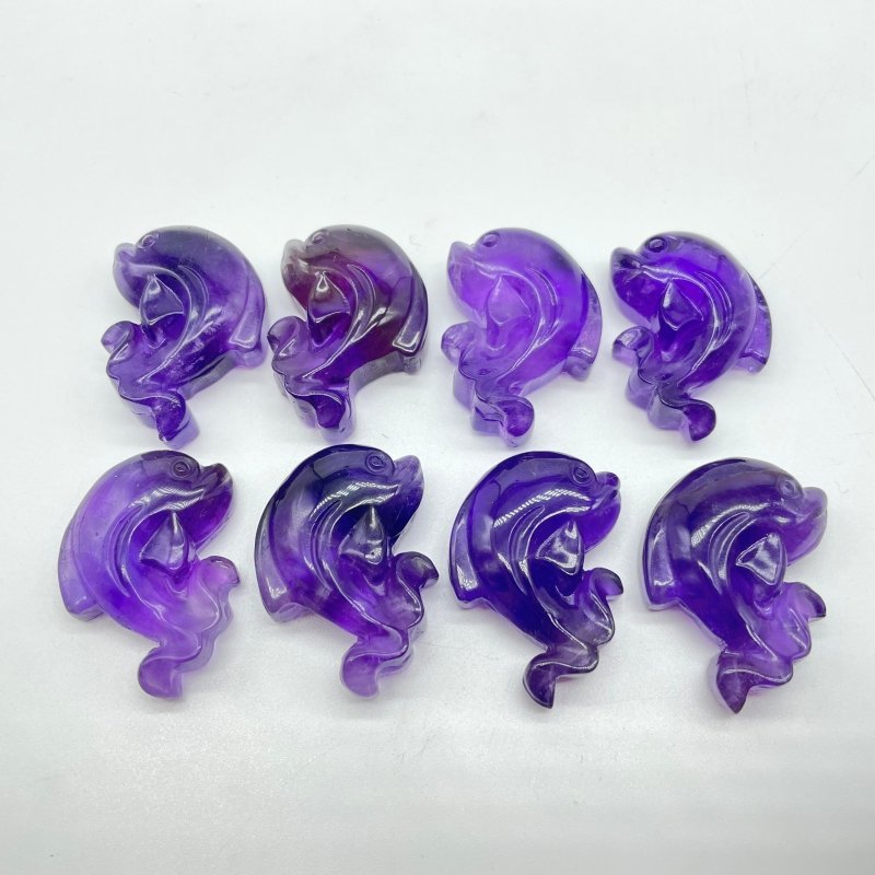 High Quality Amethyst Dolphin Carving Wholesale -Wholesale Crystals