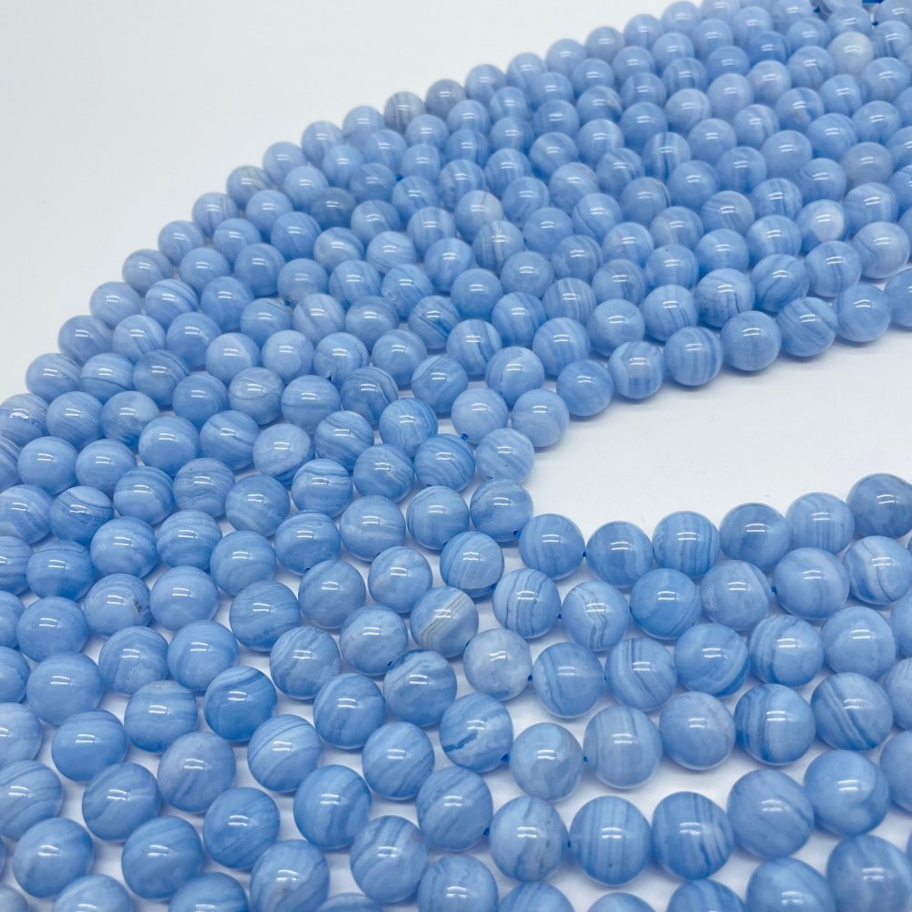 High Quality Blue Lace Agate Bracelet Strand Beads Wholesale -Wholesale Crystals