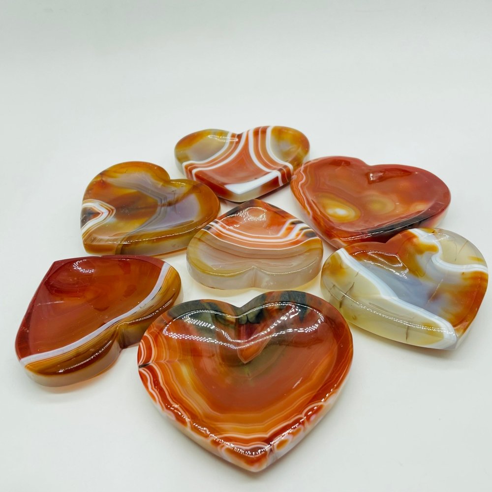 High Quality Carnelian Heart Bowl Shallow Bowl Wholesale -Wholesale Crystals
