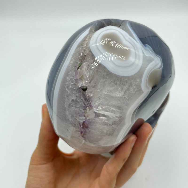 High Quality Geode Druzy Agate Large Skull -Wholesale Crystals