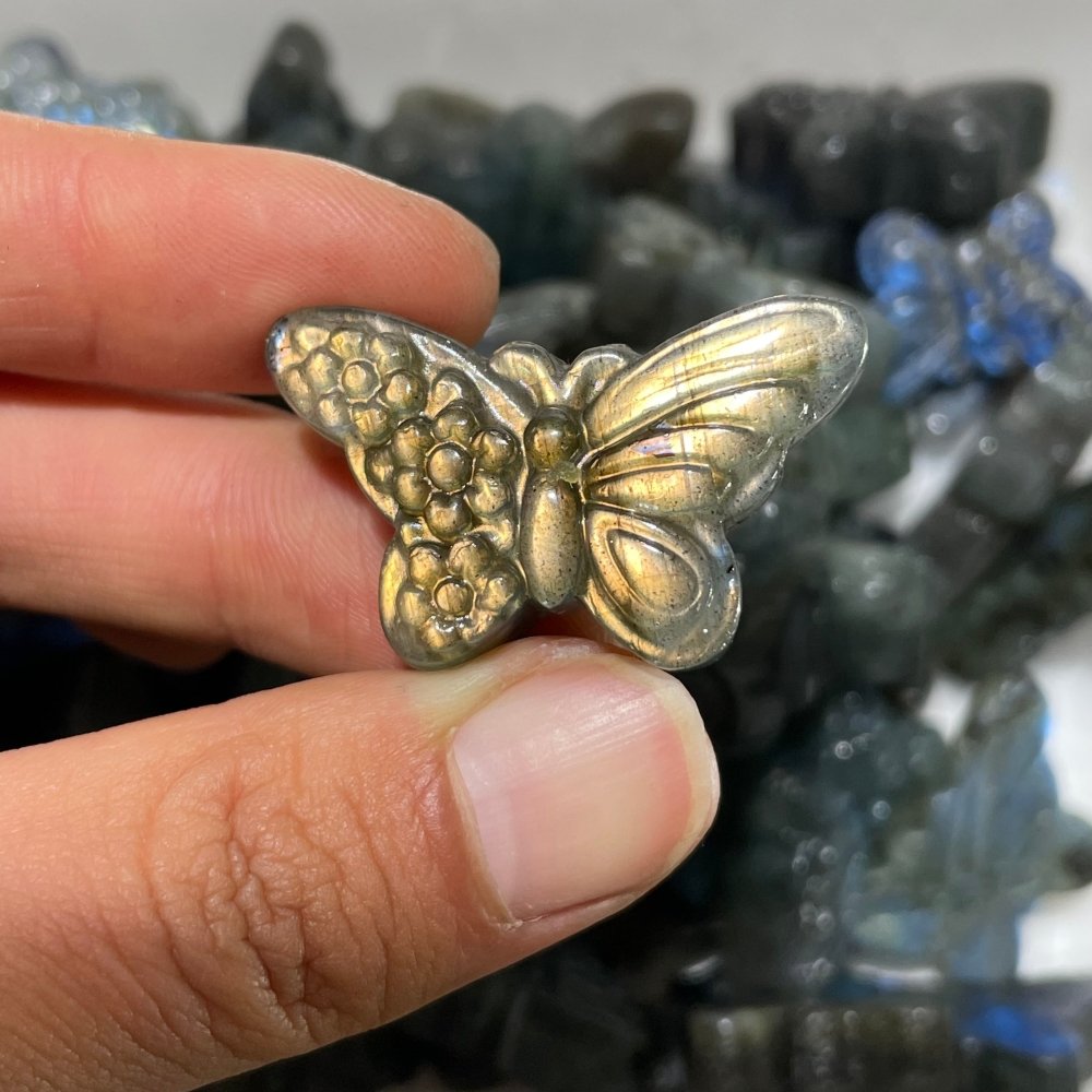 High Quality Labradorite Stone Butterfly Carving Wholesale -Wholesale Crystals