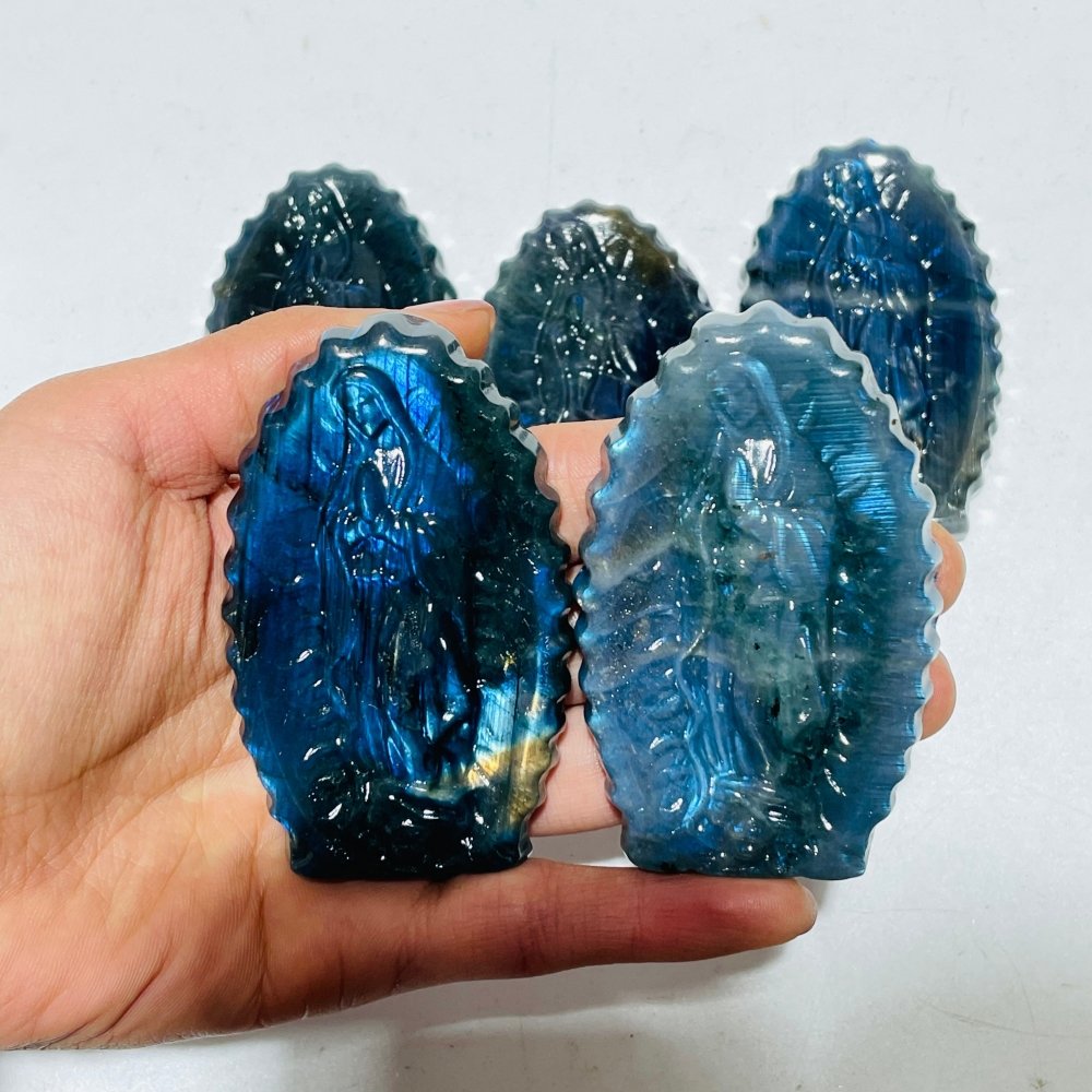 High Quality Labradorite Virgin Mary Carving Wholesale -Wholesale Crystals