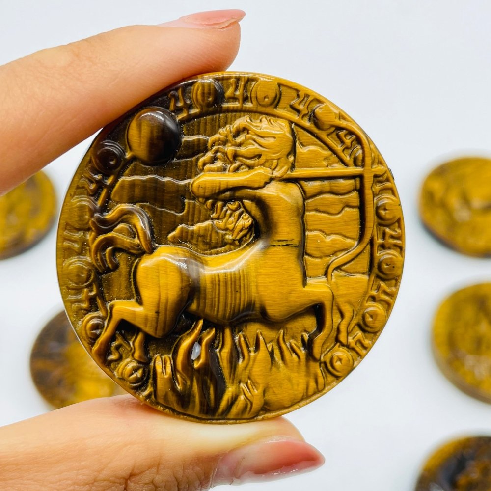 High Quality Tiger Eye Twelve Constellations Carving Wholesale -Wholesale Crystals