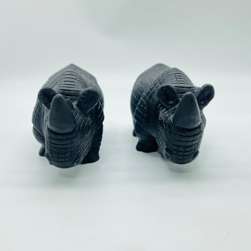 Large Obsidian Rhino Carving Wholesale -Wholesale Crystals