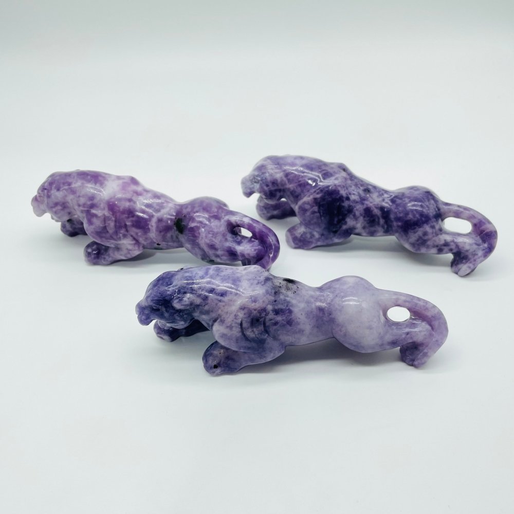 Lepidolite Jaguar Panthera Onca Carving Wholesale -Wholesale Crystals