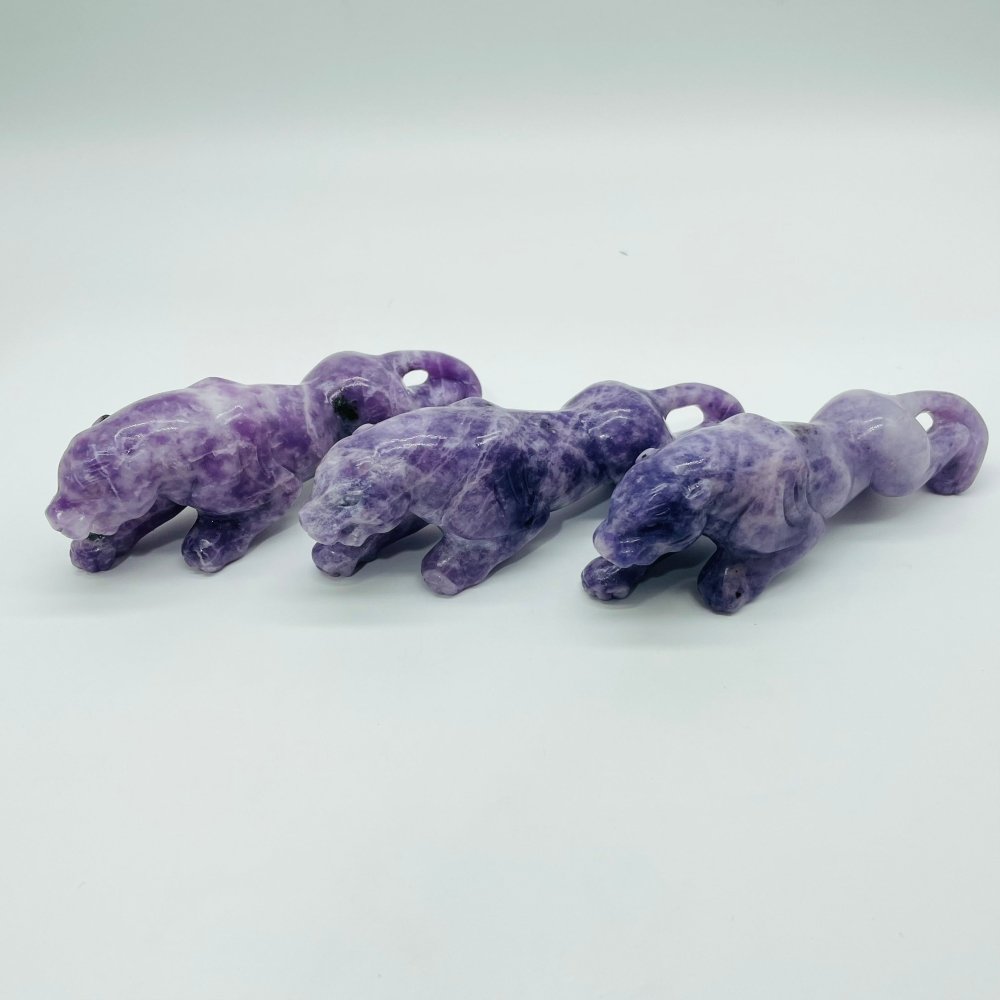 Lepidolite Jaguar Panthera Onca Carving Wholesale -Wholesale Crystals