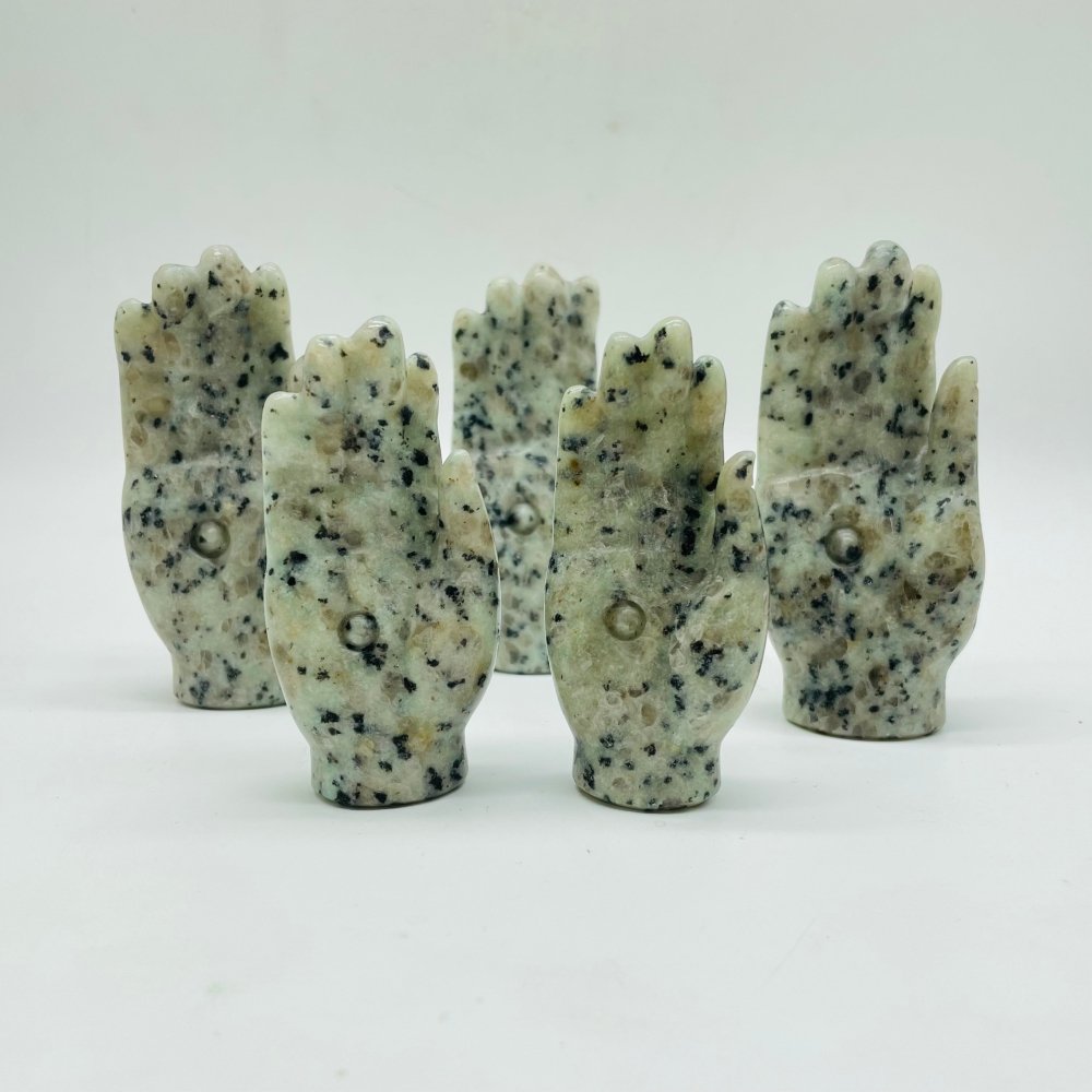 Lotus Jasper Hamsa Hand Carving Wholesale -Wholesale Crystals