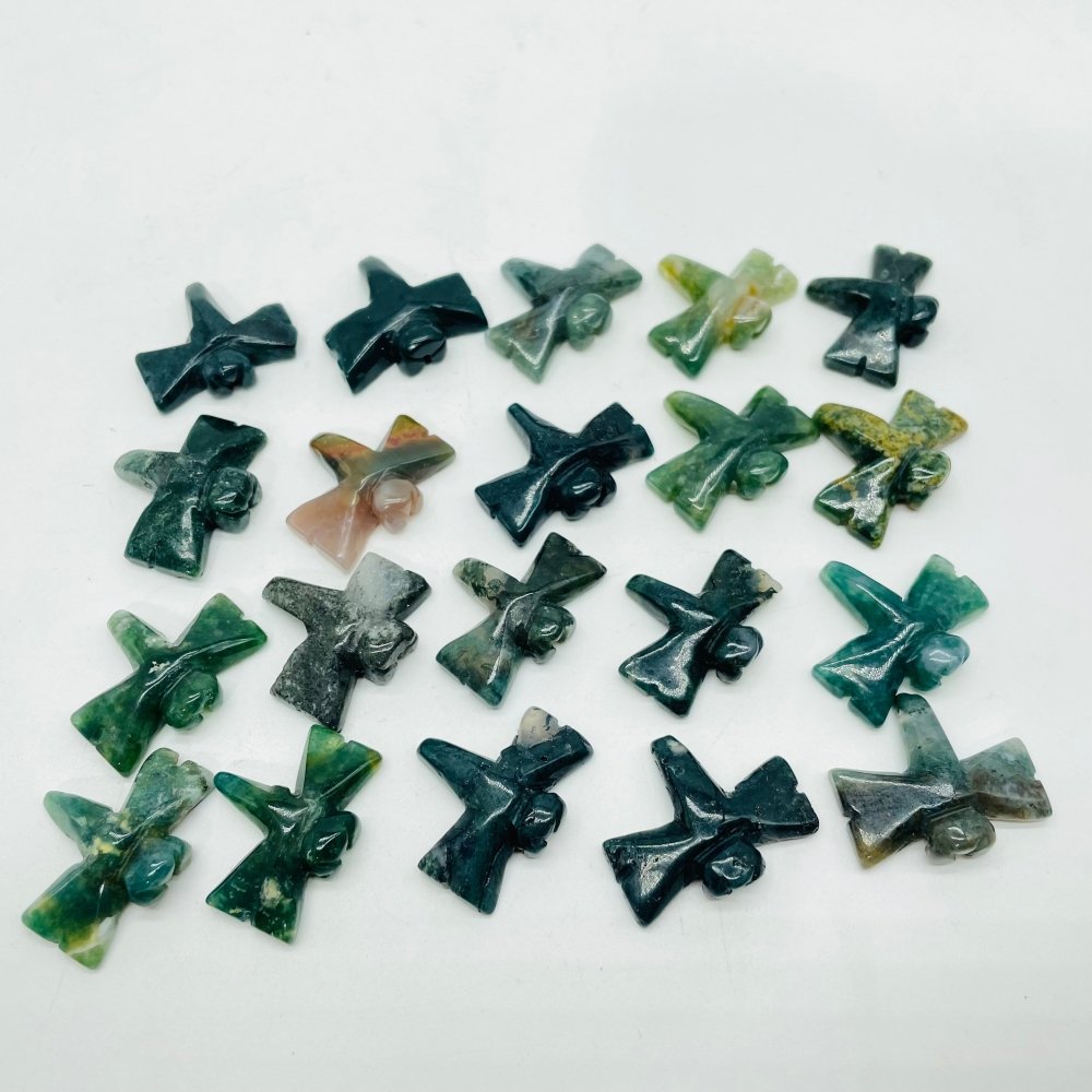 Mini Moss Agate Dragonfly Carving Wholesale -Wholesale Crystals