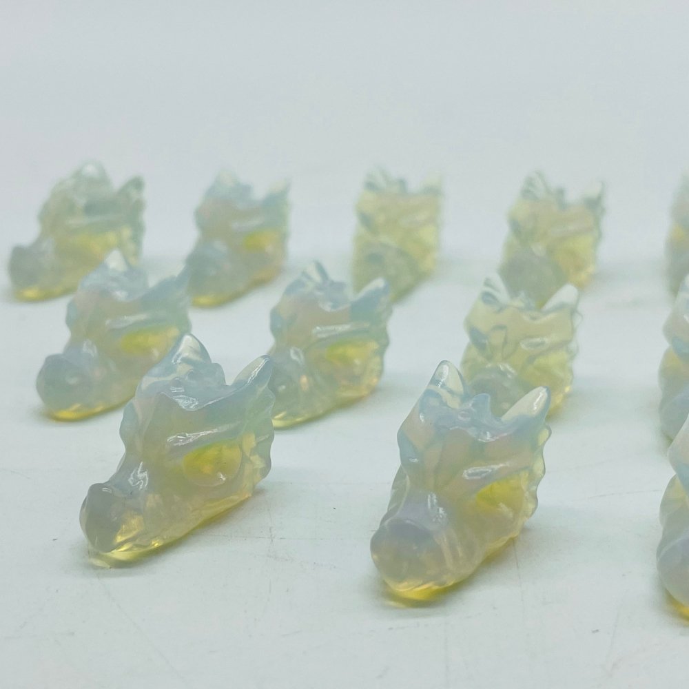 Mini Opalite Dragon Head Carving Wholesale -Wholesale Crystals