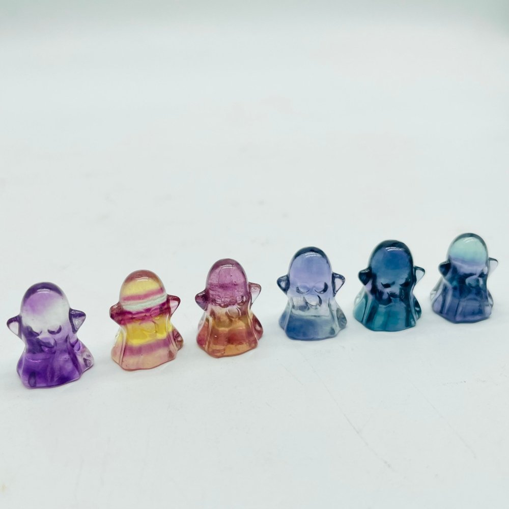 Mini Rainbow Fluorite Carving Ghost Wholesale -Wholesale Crystals