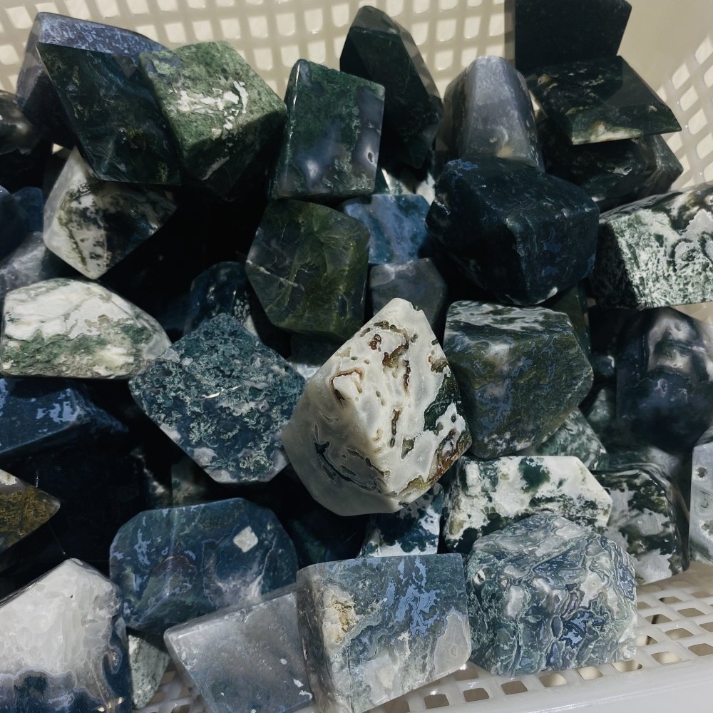 Moss Agate Free Form Polished -Wholesale Crystals