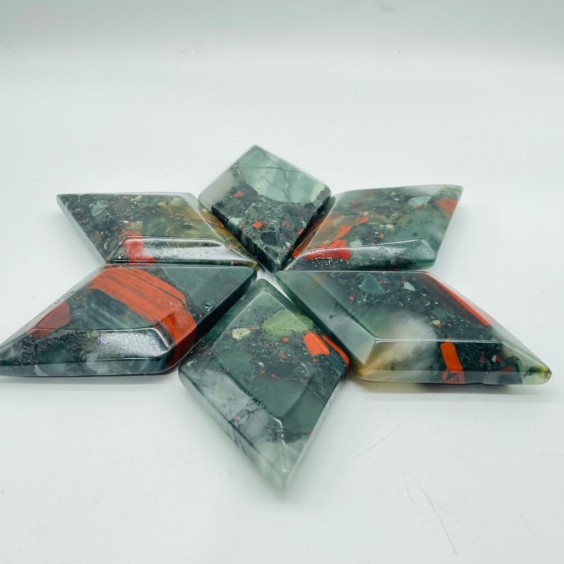 Natural Africa Blood Rhombus Shaped Carving Wholesale -Wholesale Crystals