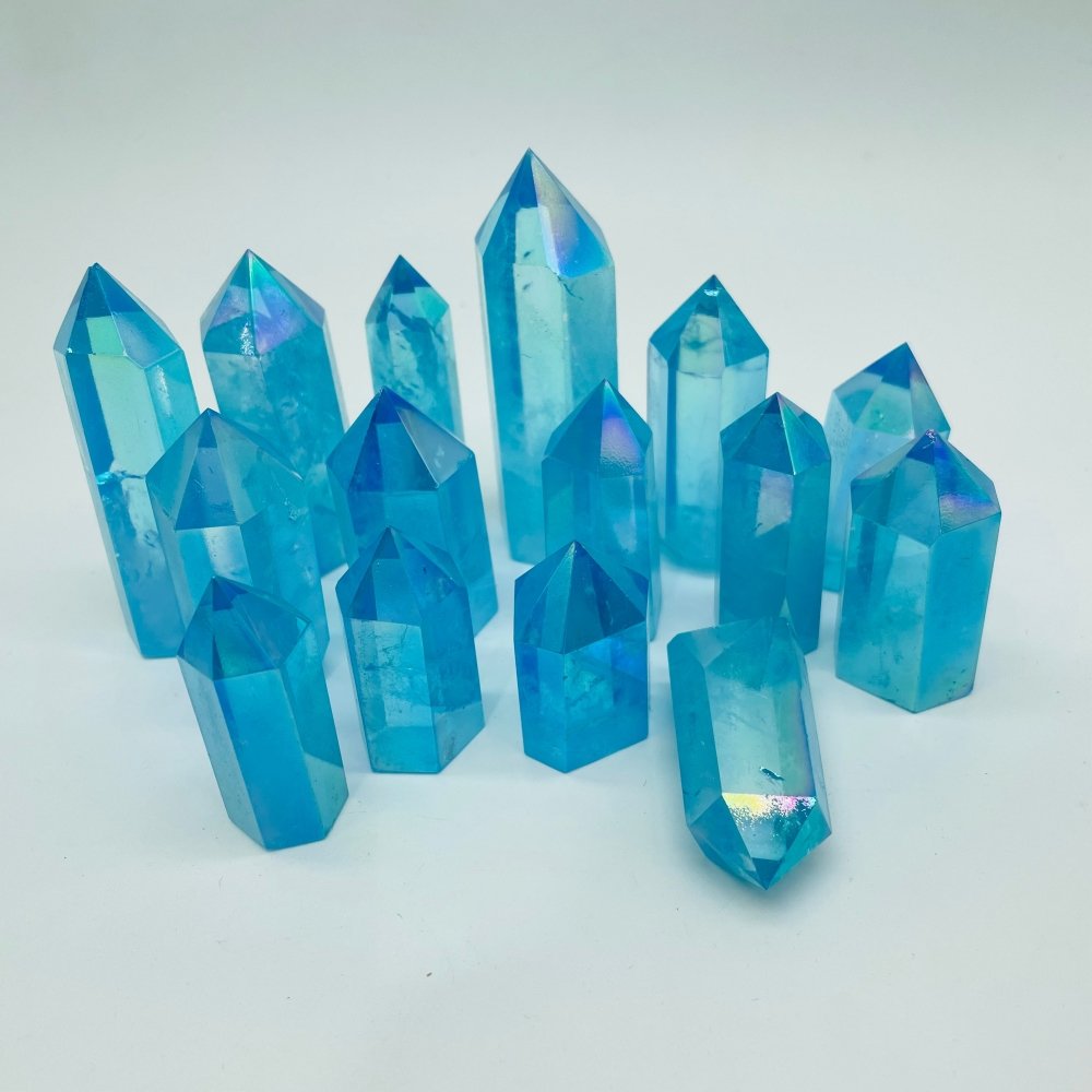 Natural Blue Aura Crystals Points -Wholesale Crystals