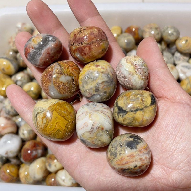 Natural Crazy Agate Tumbled Wholesale -Wholesale Crystals