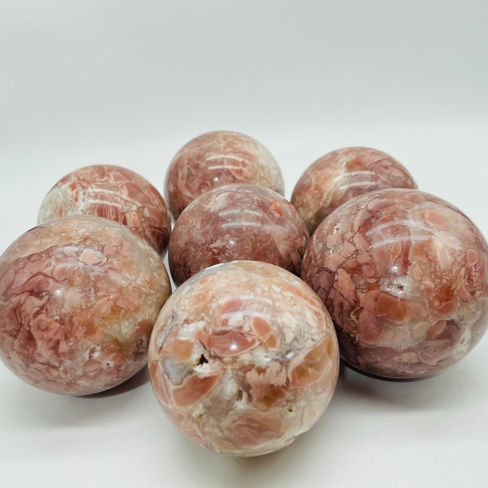 Pink Agate Spheres Ball Wholesale -Wholesale Crystals