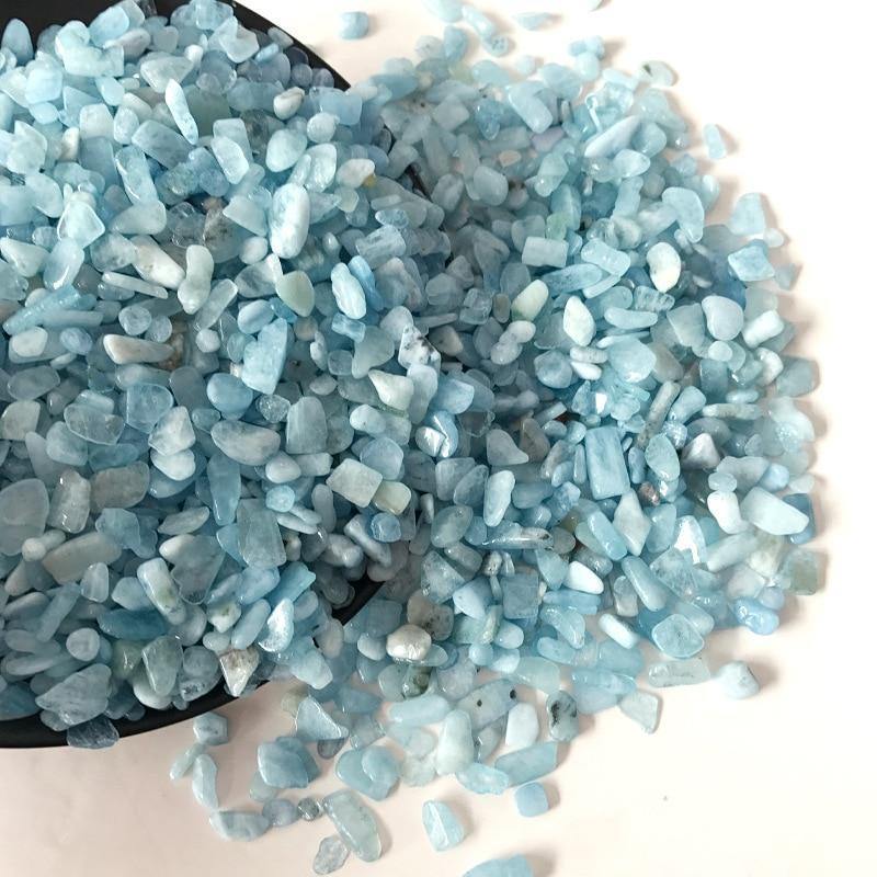 Blue Aquamarine Gravel Chips -Wholesale Crystals