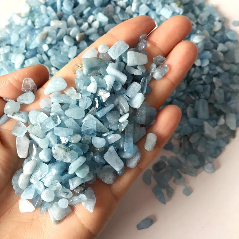 Blue Aquamarine Gravel Chips -Wholesale Crystals