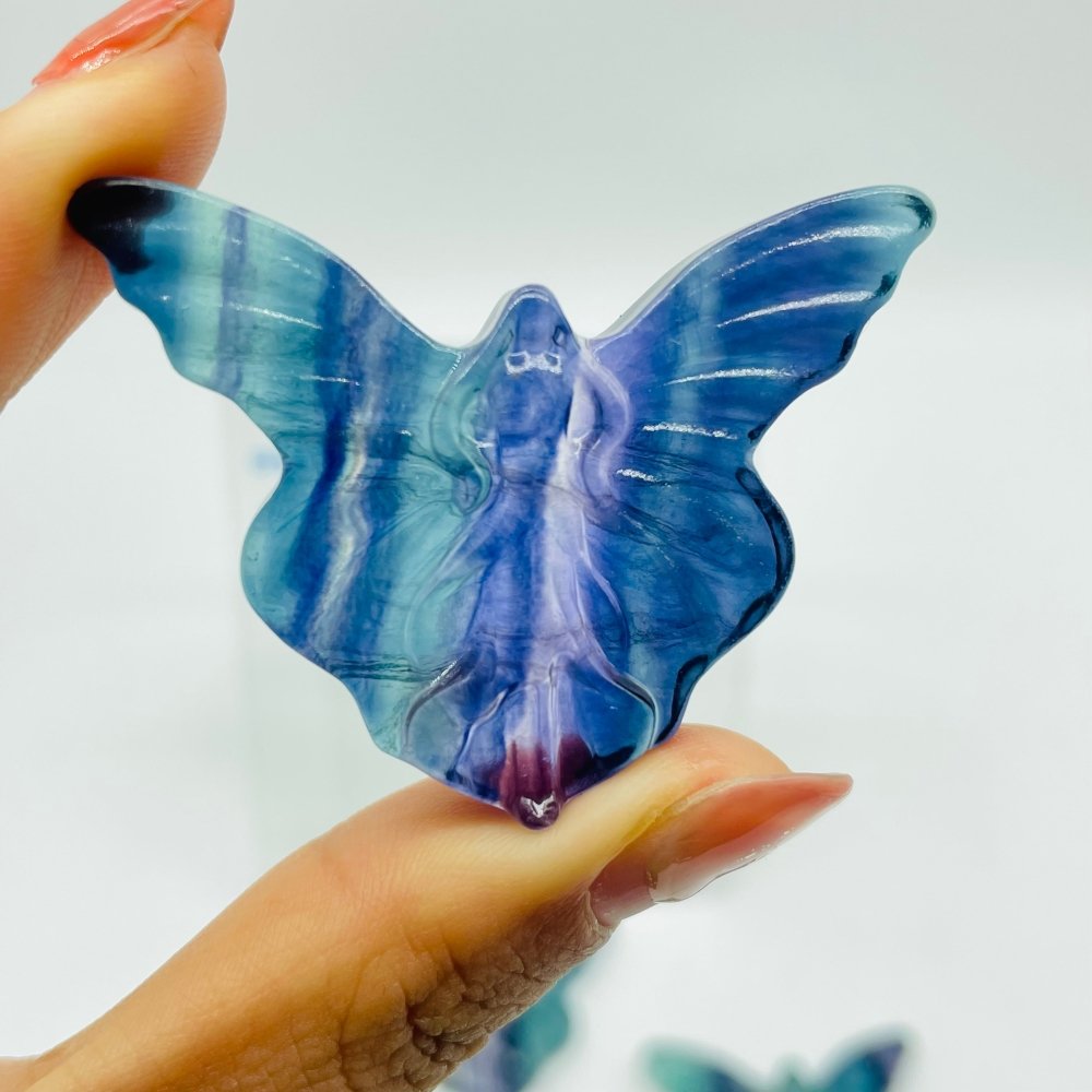 Rainbow Fluorite Butterfly Fairy Carving Crystal Wholesale -Wholesale Crystals