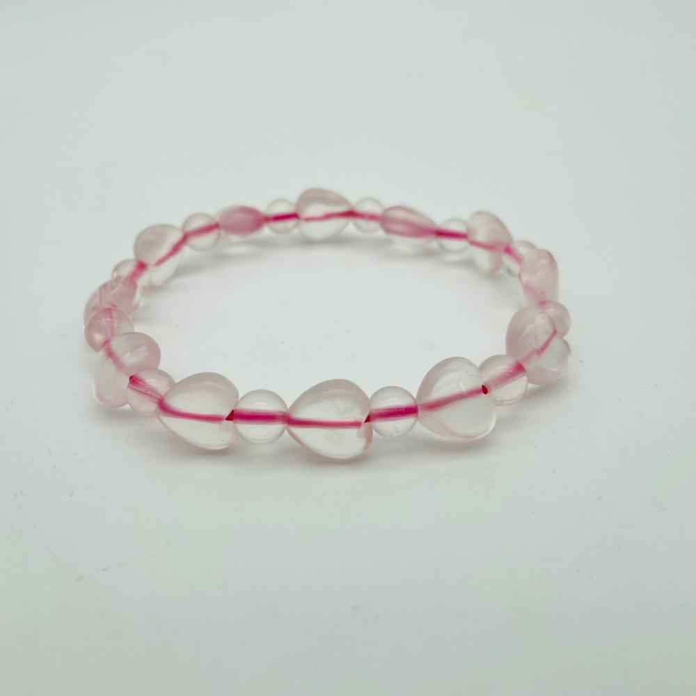 Rose Quartz Heart Bracelet Wholesale -Wholesale Crystals