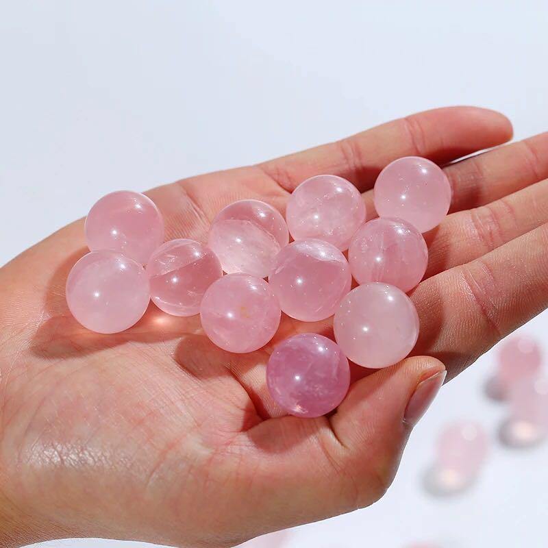 rose quartz sphere -Wholesale Crystals