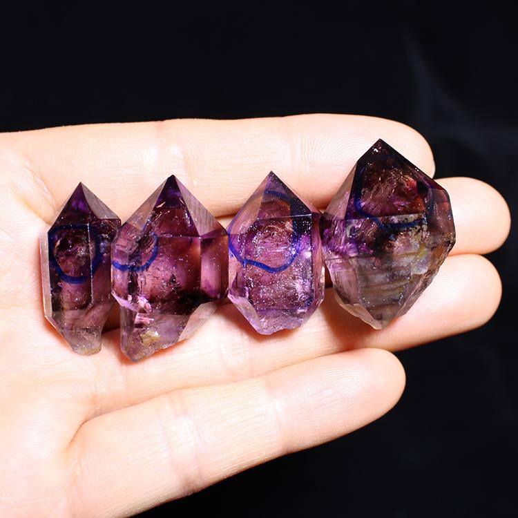 Rough Natural Amethyst Enhydro Crystal Super7 -Wholesale Crystals