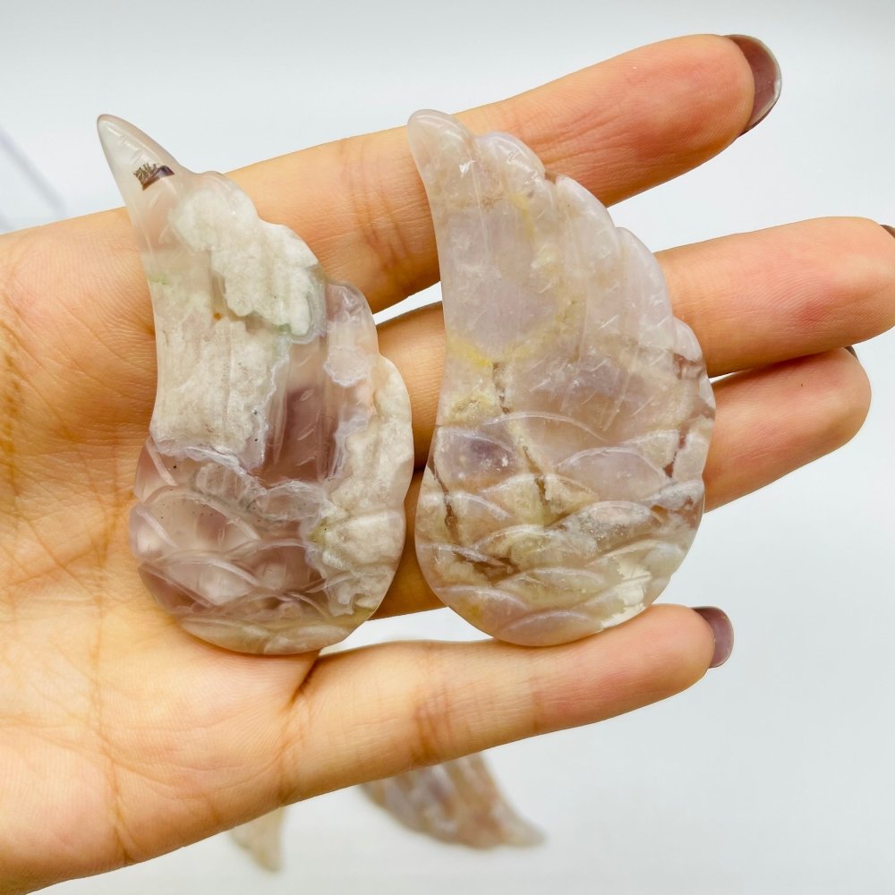Sakura Agate Angel Wing Carving Wholesale -Wholesale Crystals