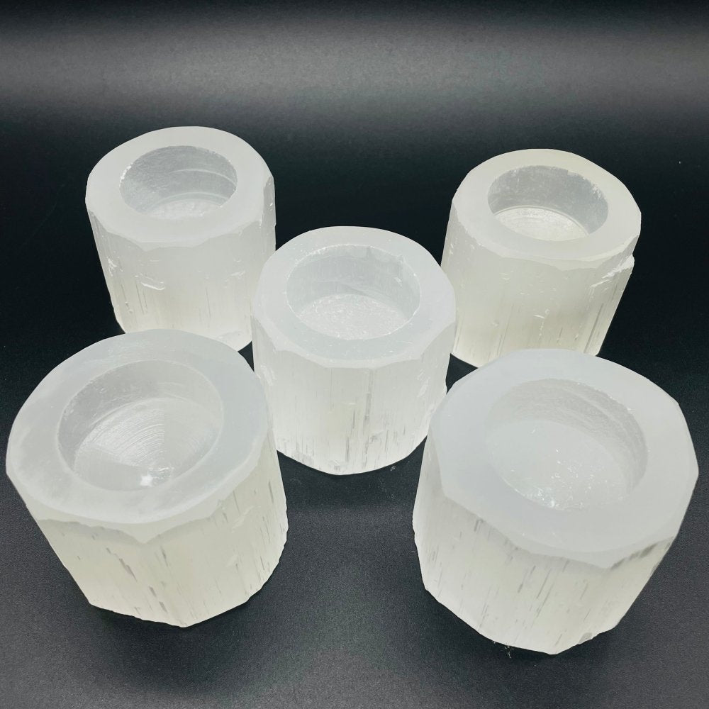Selenite Round Candle Holder Wholesale -Wholesale Crystals