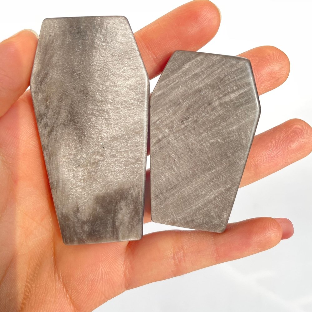 Silver Sheen Obsidian Coffin Carving Wholesale -Wholesale Crystals