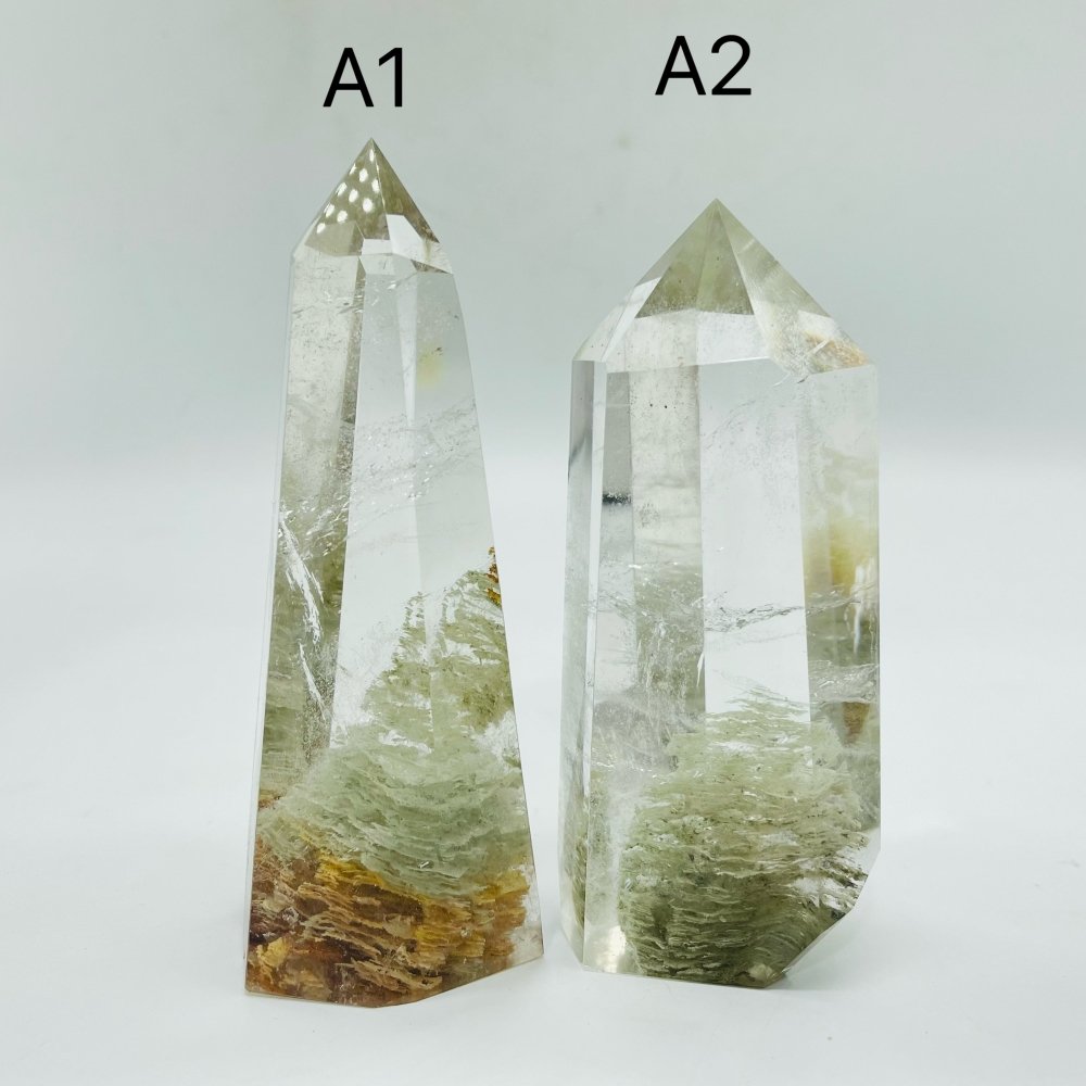 Thousand Layer Garden Quartz lodolite Inclusions Tower -Wholesale Crystals