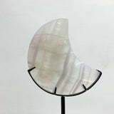 7 Pieces Fluorite Moon Carving With Stand