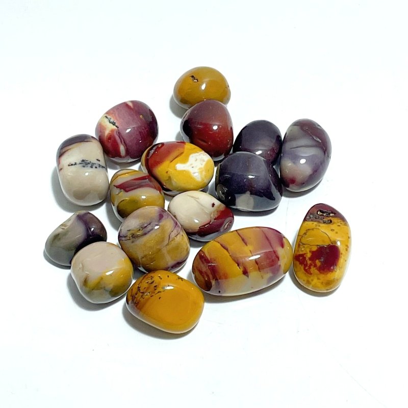0.59 - 1.37in Mookaite Tumbled Wholesale - Wholesale Crystals