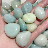 0.7 - 1.1in Caribbean Calcite Tumbled Wholesale - Wholesale Crystals