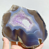 6 Pieces Beautiful Large Amethyst Mixed Geode Druzy Agate Slabs